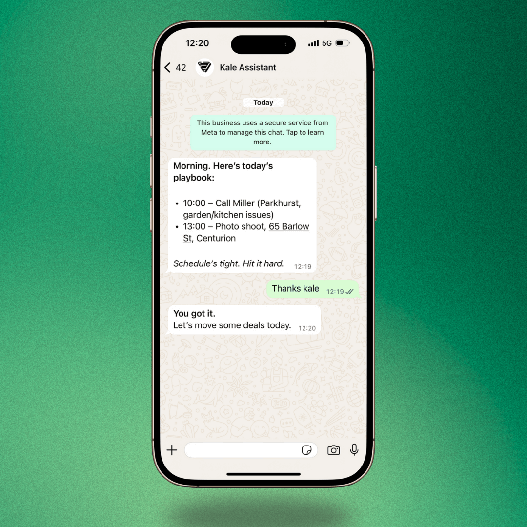Morning briefing on WhatsApp